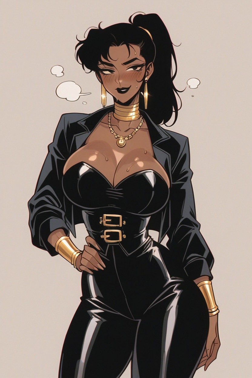 Skinny, African Woman, Heels Hentai AI Porn