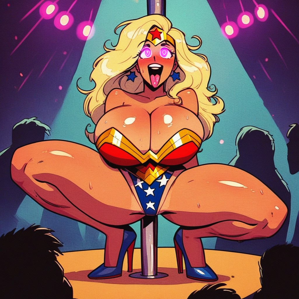 催眠, Wonder Woman Tiara, Tits Bigger Than Her Head ヘンタイAIポルノ