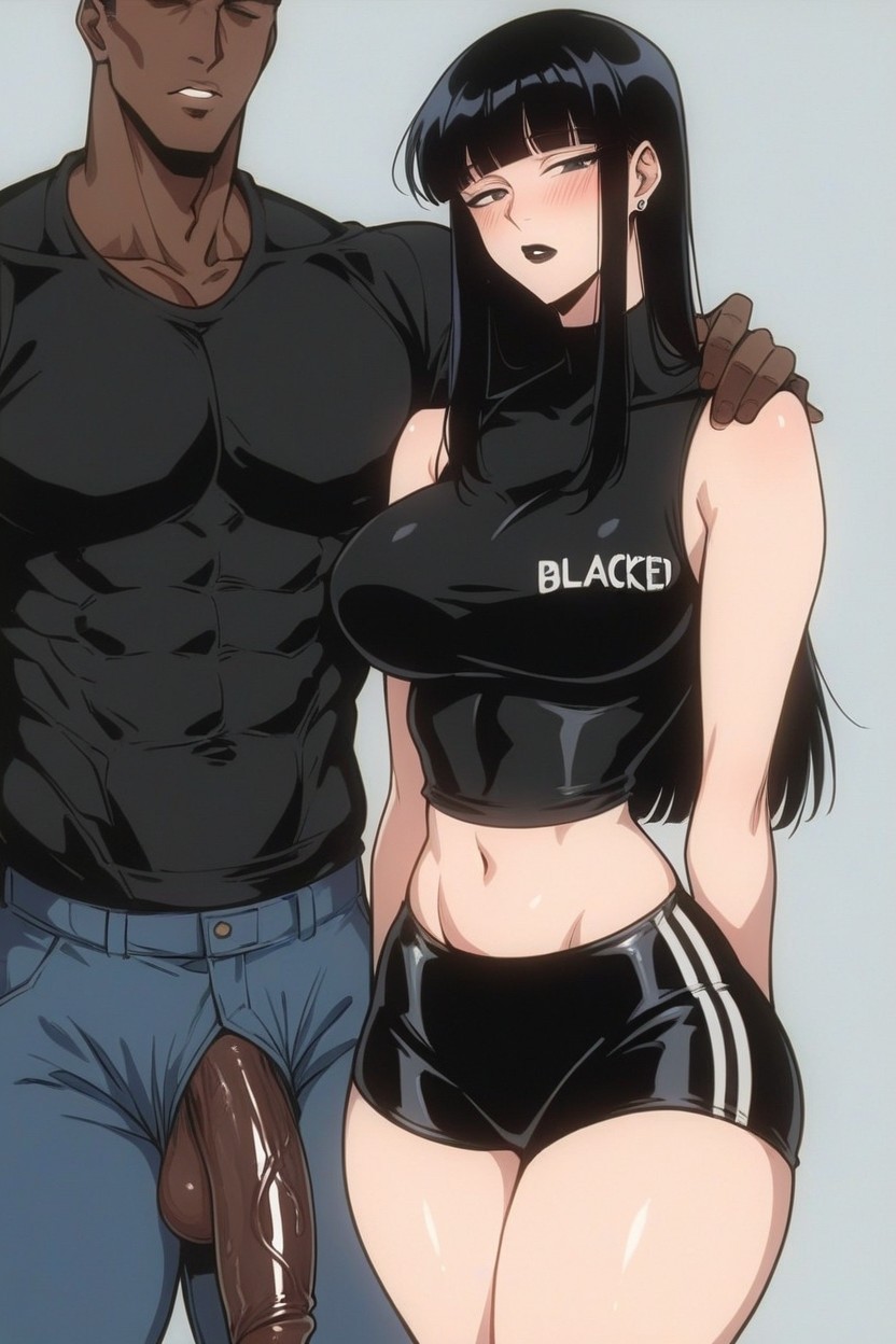 Black Eyes, Anime Style, Black Lipstick Hentai AI Porn