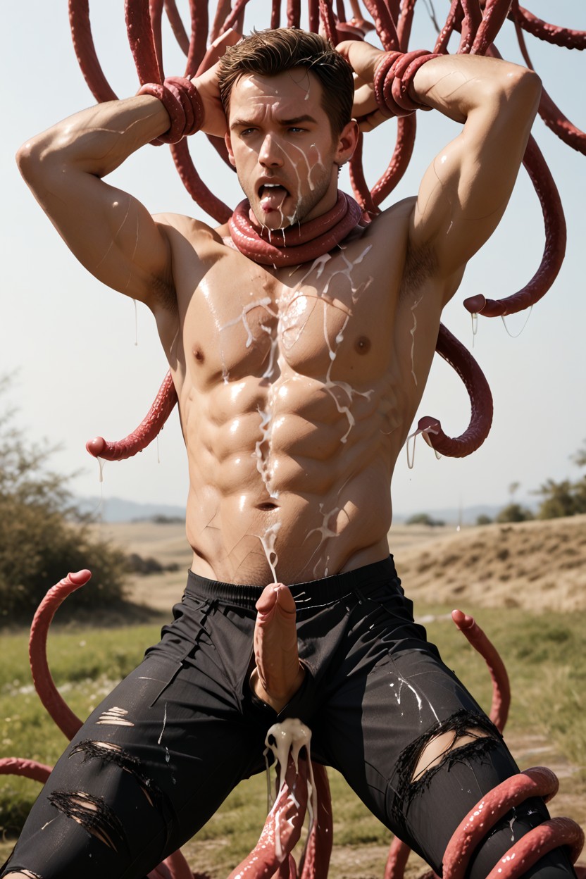 Tentacle In Mouth, Mad, Tentacles AI Gay Porn