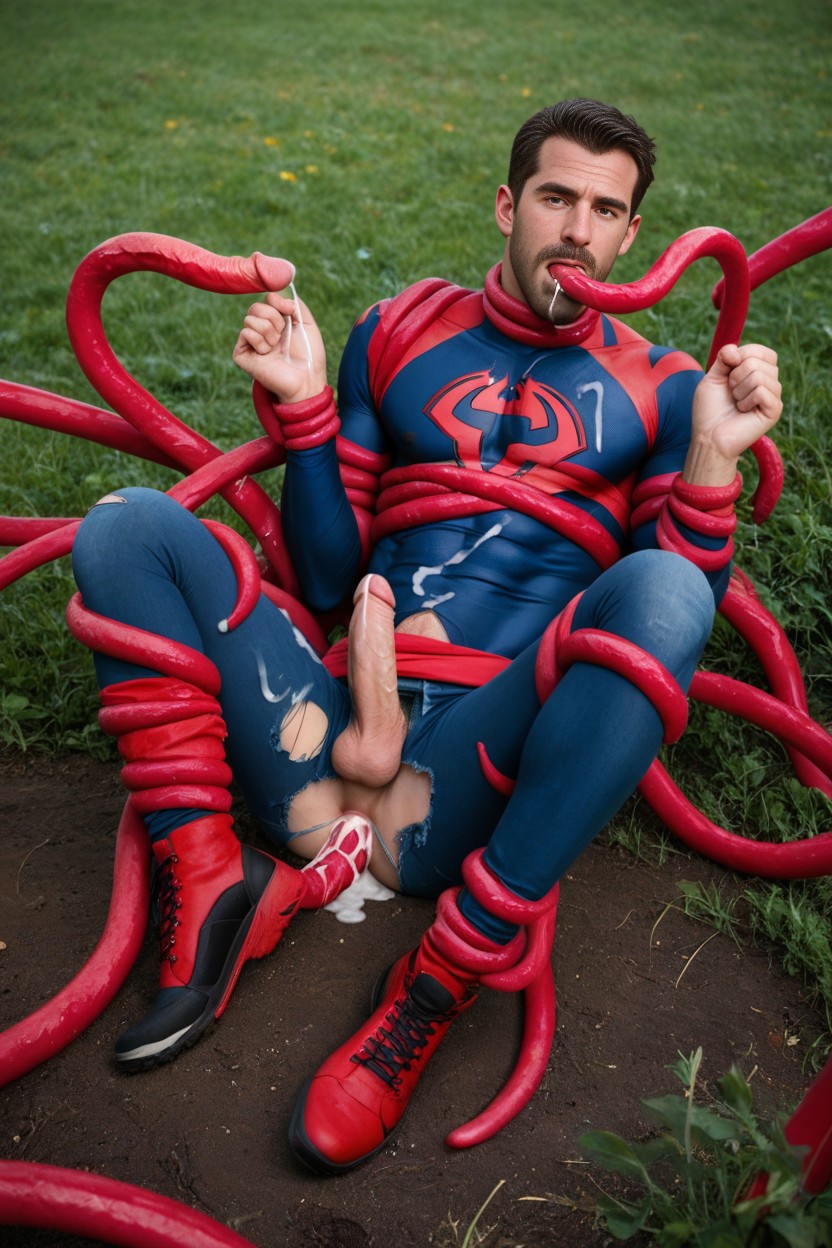 Tentacles Fucking Though Pants, 18+, Cum On Face AI Gay Porn