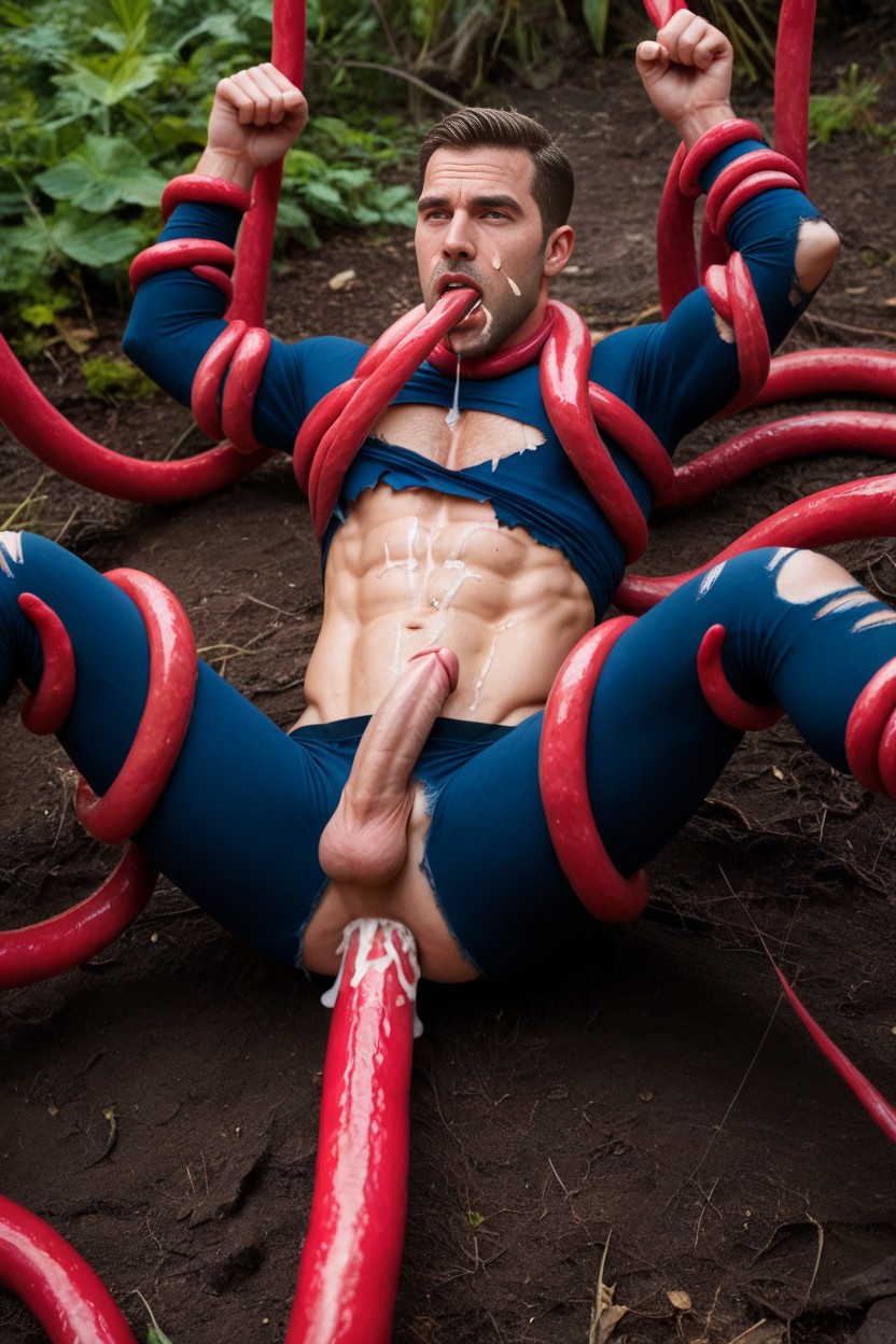 Held Down, Orgasm Face, Arms Restrained With Tentacles AI同性戀黃片