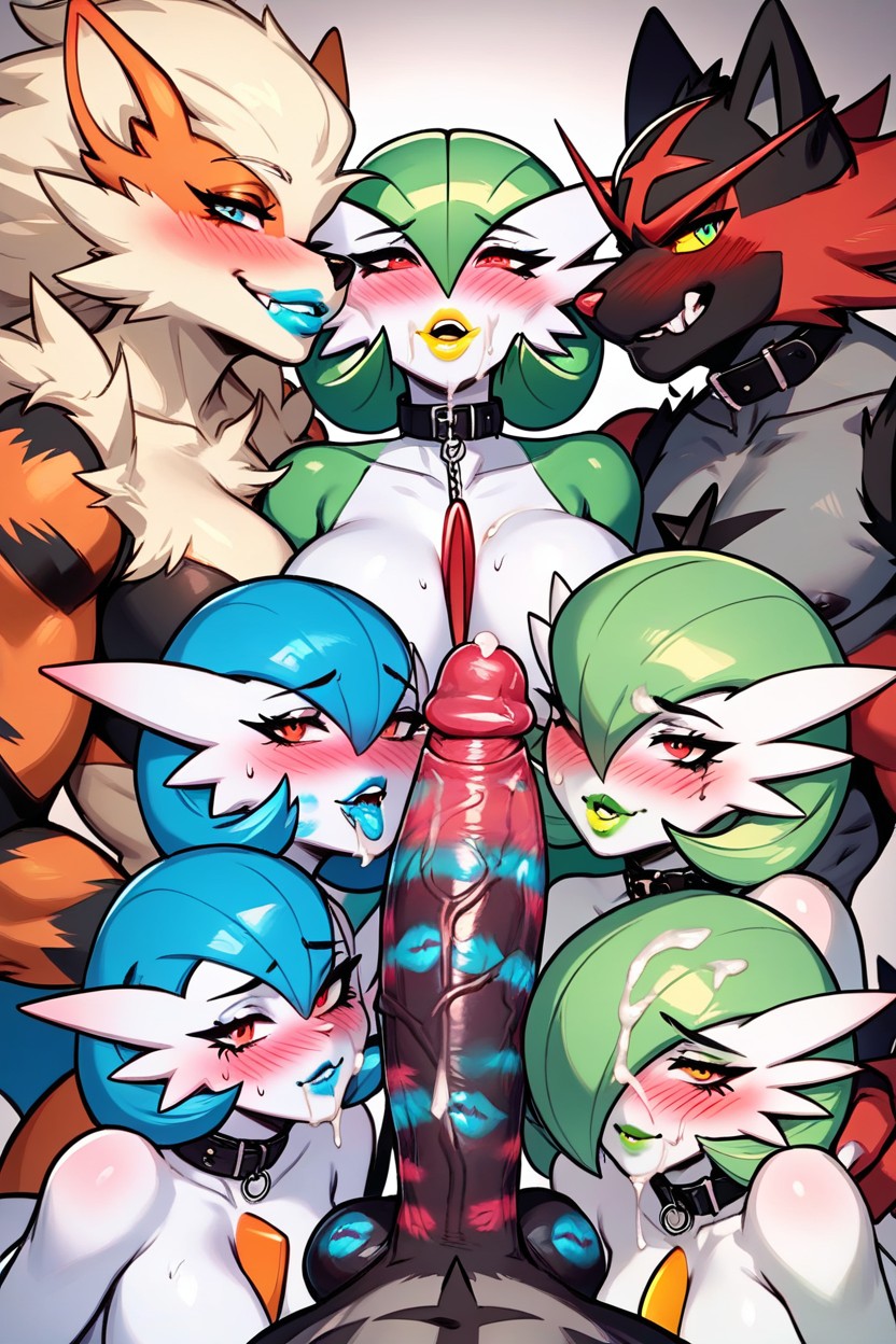 Blush, Gardevoir From Pokemon, Looking At Viewer Furry AI Porn