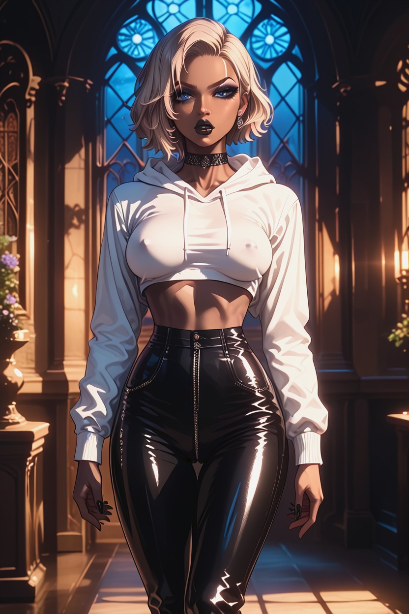 18+, Window With A View, Black Tight Trousers Hentai AI Porn