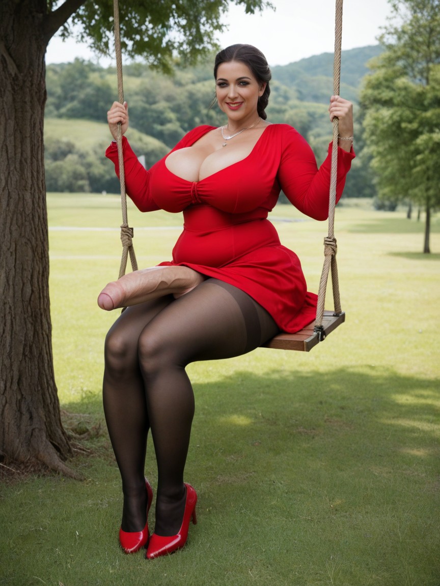 Bbw, 1 Person, Wasp Waist Shemale AI Porn