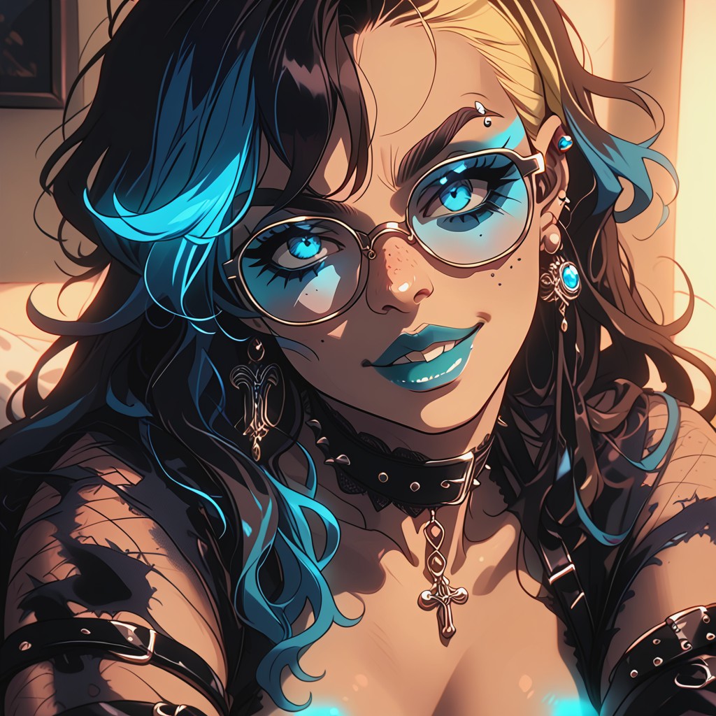 Bandit Clothes, Motion Lines, Black Pussy Hentai AI Porn