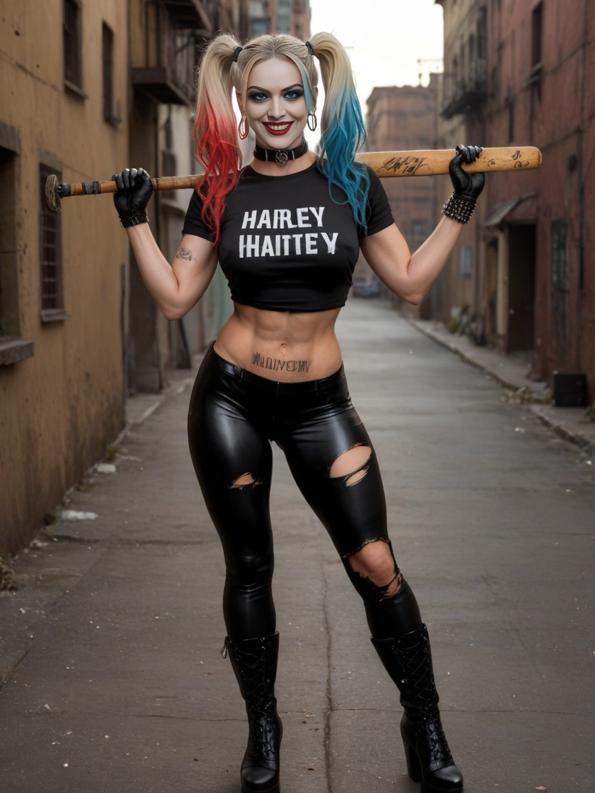 Holding Baseball Bat, 18+, Highly Detailed Face AI Porn
