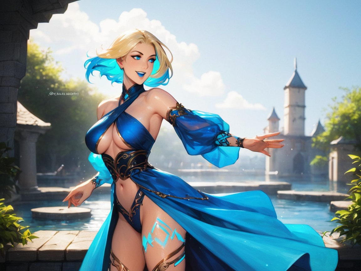 Womans, Fantasy Setting, Vibrant Saturated Colors Latina AI Porn