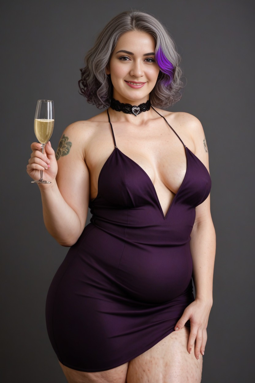 Fat, Looking At Viewer, Seductive Smirk AI Porn