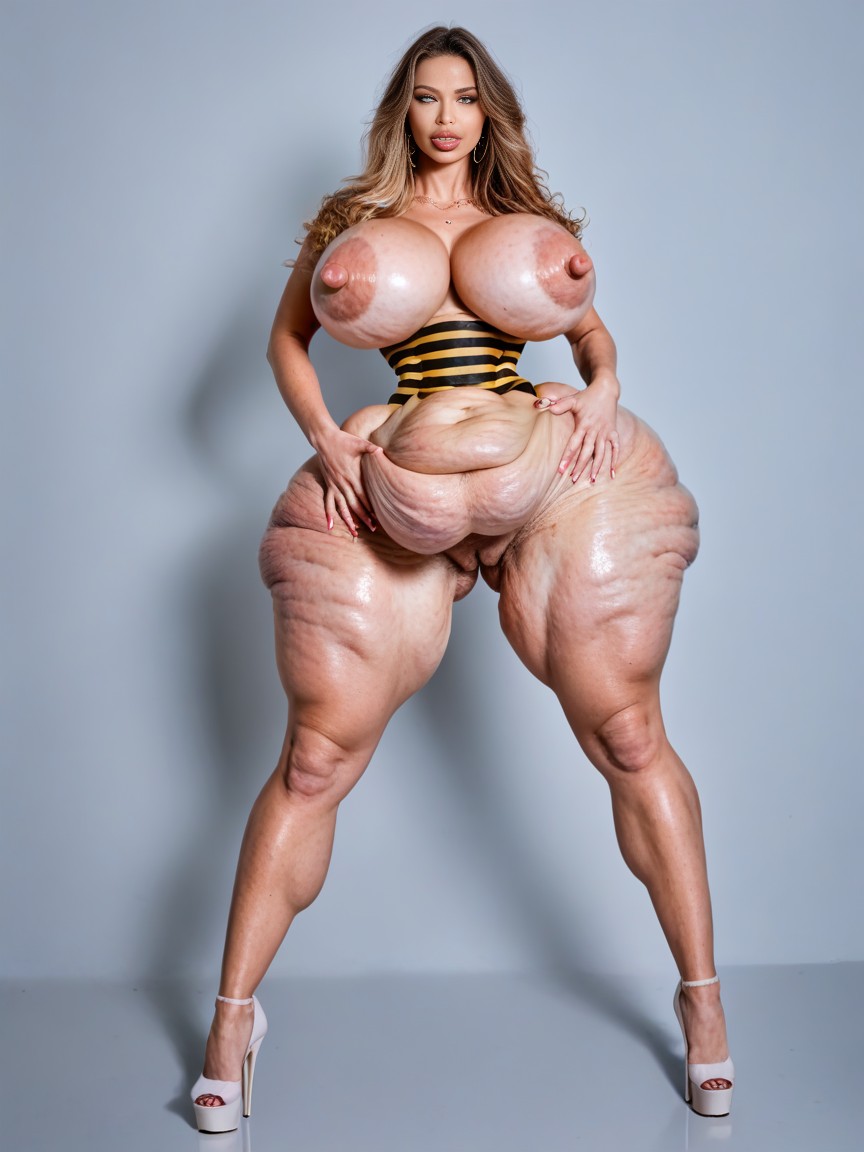 Pubic Mound, High Hips, Thick Thighs AI Porn