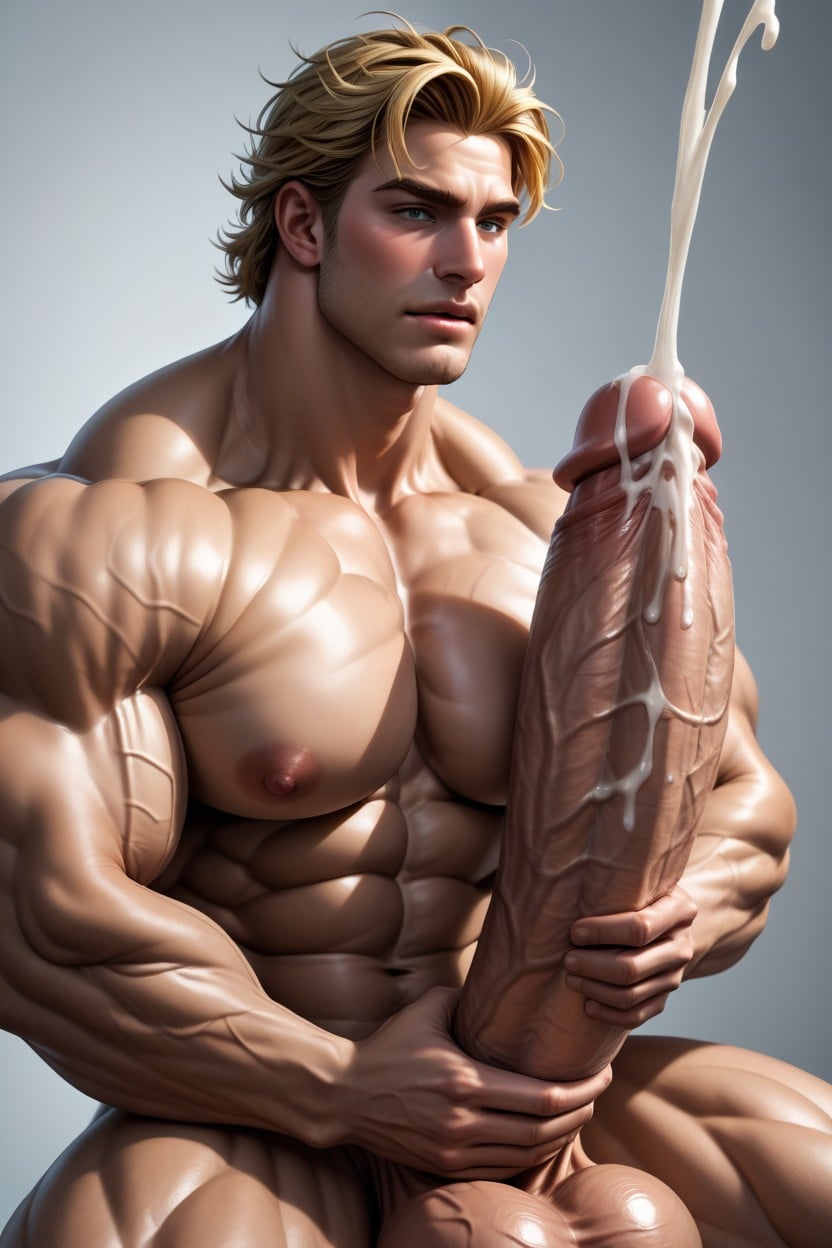 單人圖, 自慰, Broad Muscle Shoulders AI同性戀黃片