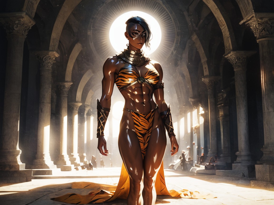 One Woman Gladiator, Fantasy Setting, Massive Ass Latina AI Porn