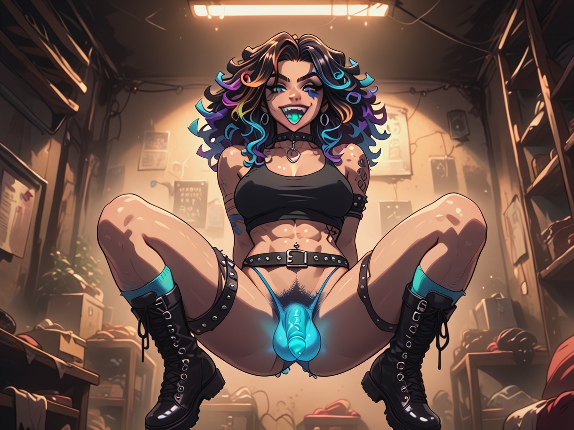 Black Cock, Stylized, Futanari Hentai AI Porn