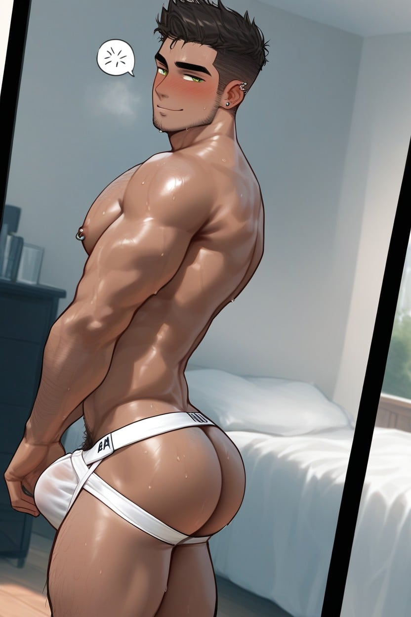 18+, Light Body Hair, Thick Thighs AI Gay Porn