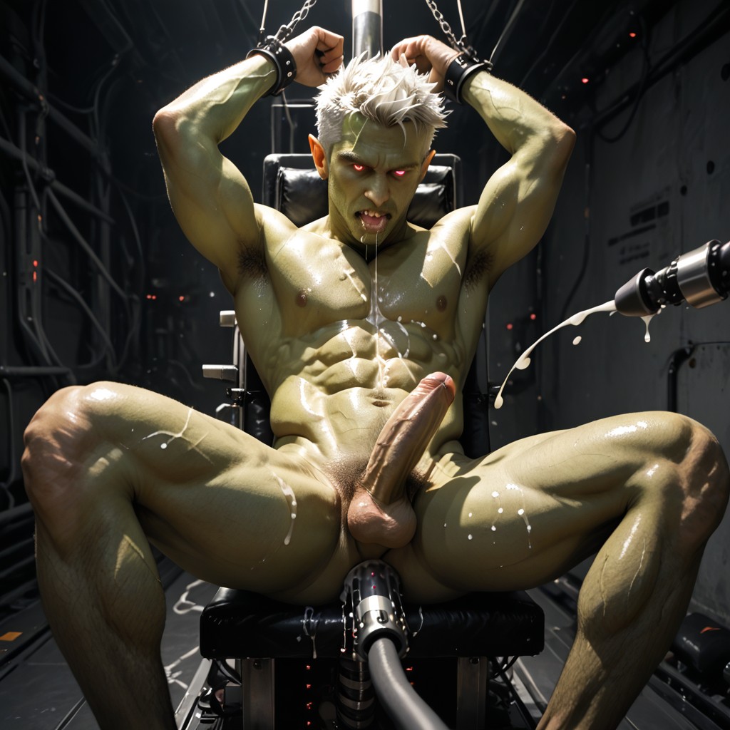Impressive Detail, Spiked Hair, Hard Cock AI Gay Porn