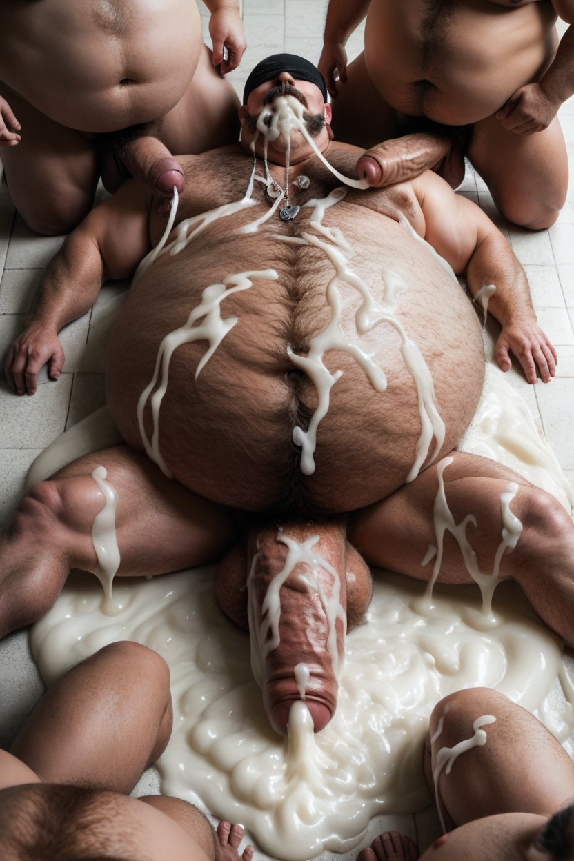 Many Used White Condoms On The Floor, Hyper Cumcum Drool, Pouring The Cum From A Used Condom On Face AI同性戀黃片