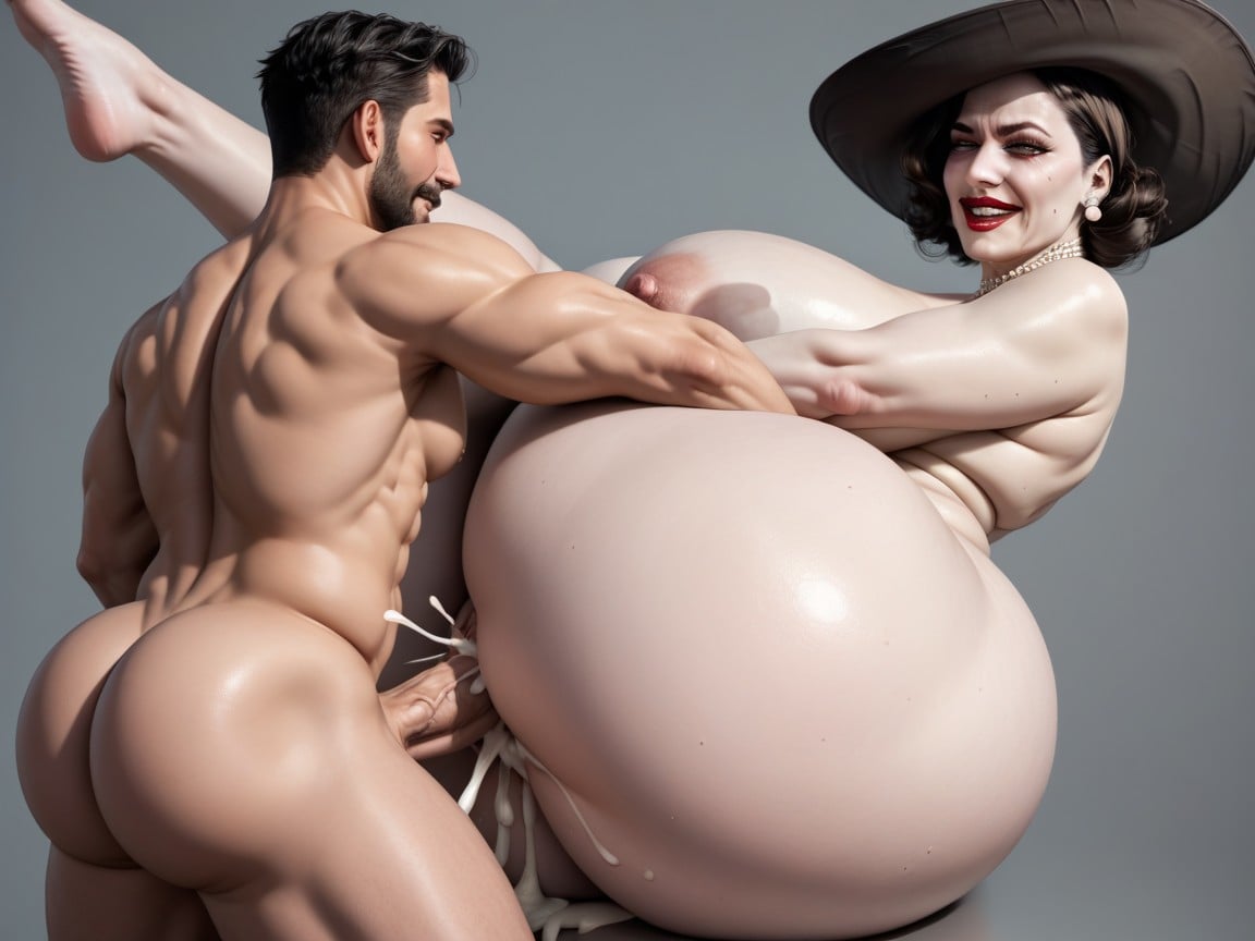 Resident Evil Lady Alcina, Round Buttocks, Zoomed Out View AI Porn