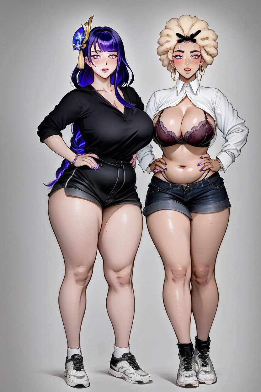 Full Body, Afro, Thick AI Porn