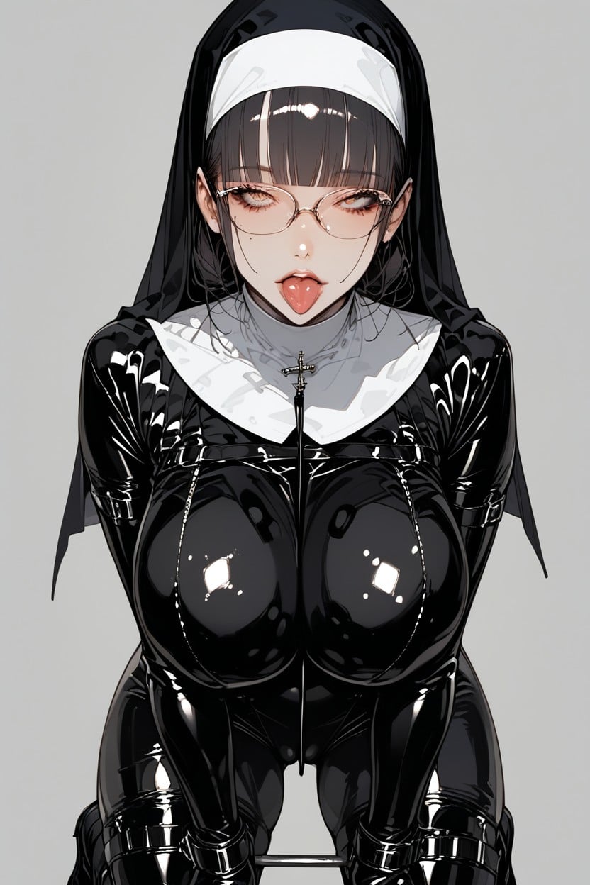 Black Latex Gloves, 18+, Cameltoe Hentai AI Porn