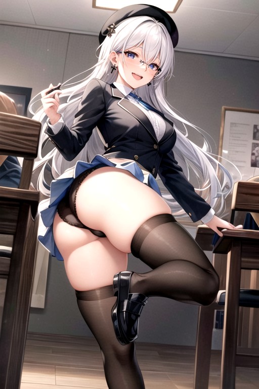 Thigh High Socks, 18+, Uniform Hentai AI Porn