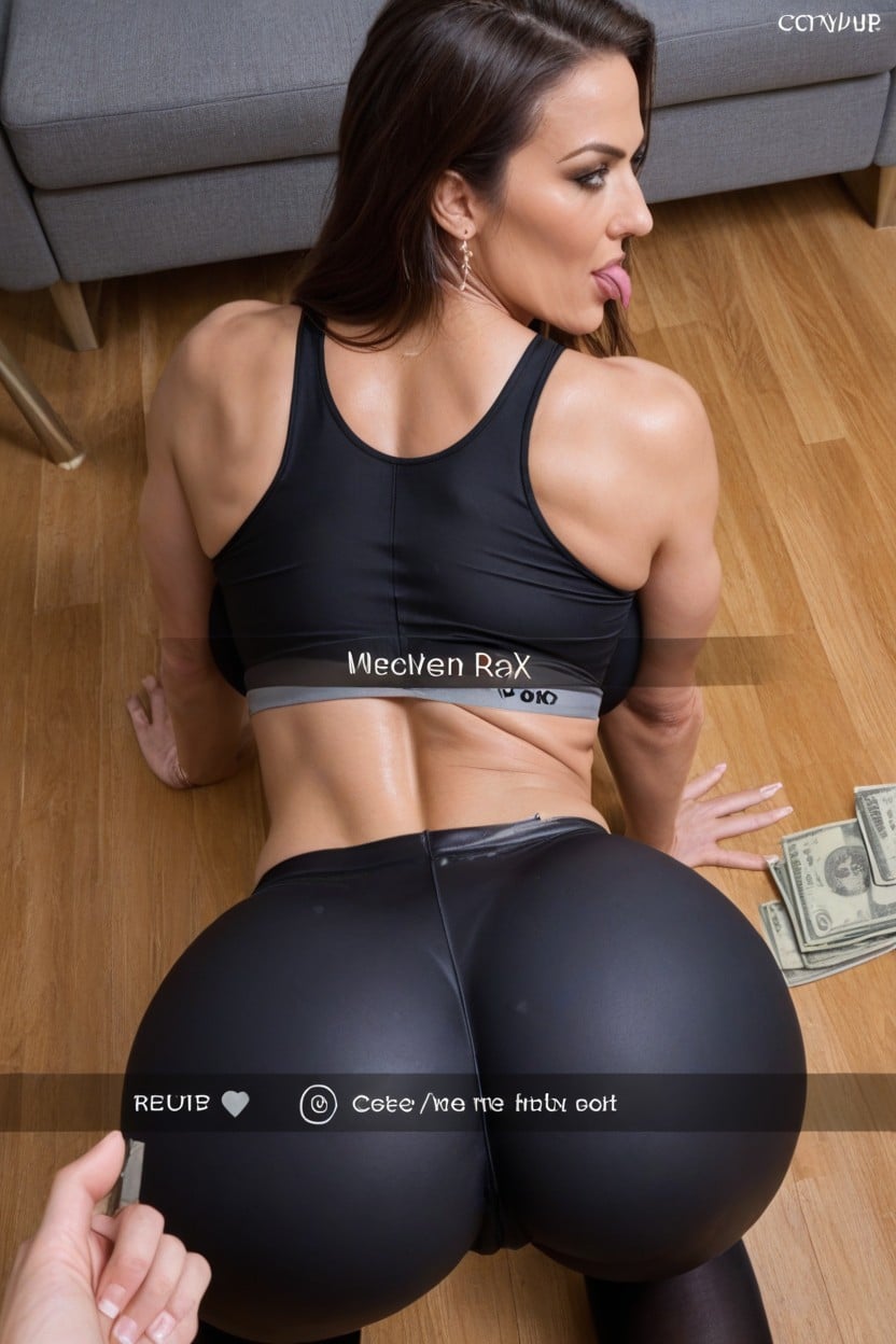Money, Horny Face, Money All Over The Floor MILF AI Porn