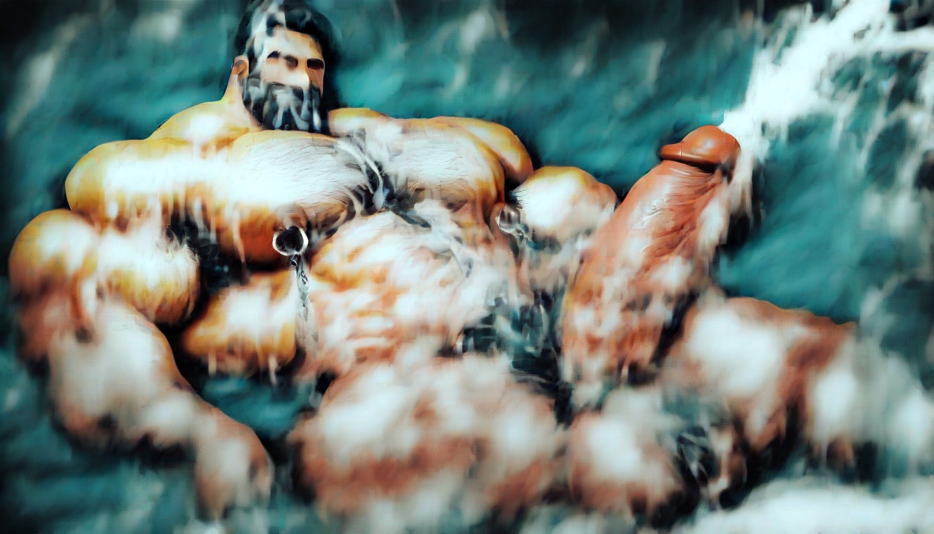 Ball Tuft, Hyper Cum On Biceps, Enormous Penis AI Gay Porn