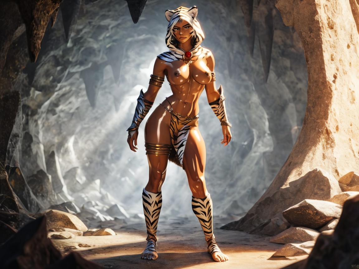 Woman Ultra Detailed, Cul Énorme, Grotte Porno IA Latina