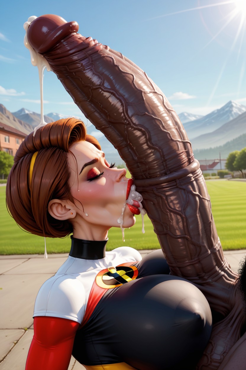 Hyper Length, Gigantic Monster With A Colossal Huge Cock, Pubic Hair AI Porn