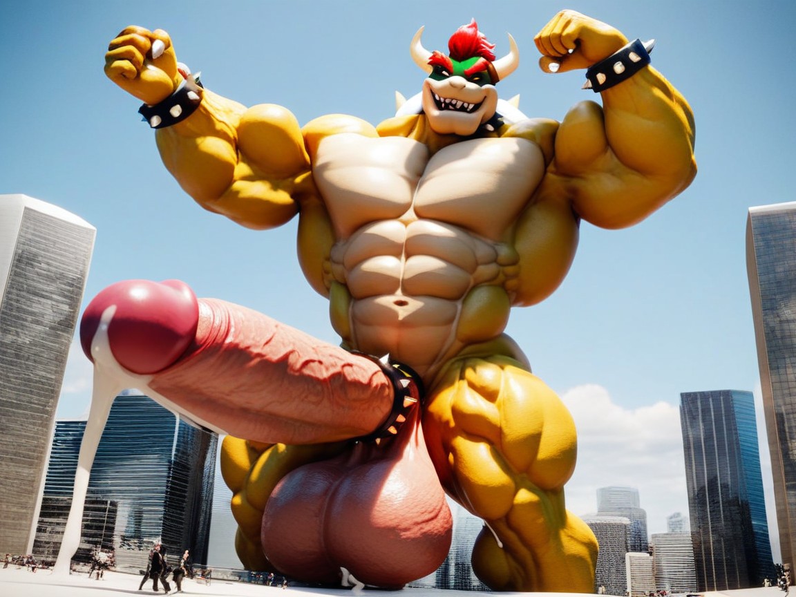 Thick Cock, Cum, Massive Huge Cock AI Gay Porn