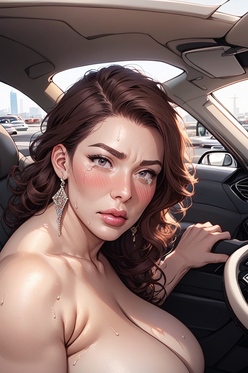 Big Lips, Wide Eyes, City View AI Porn