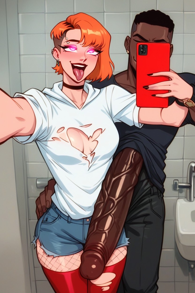 Cock Bigger Than Her Torso, Ginger, Extreme Hyper Cock Hentai AI Porn
