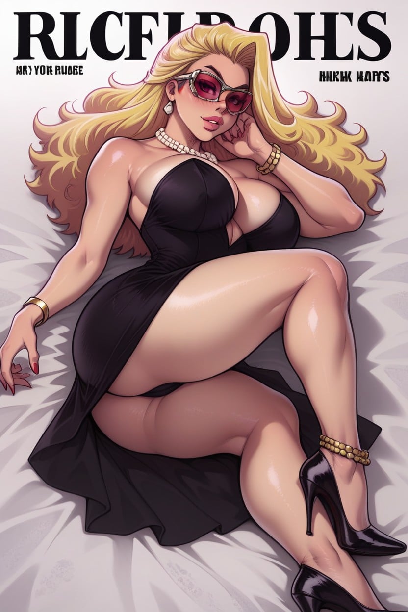 Melkor Mancin Artstyle, Hourglass, Englishs Title Text Everywhere Hentai AI Porn