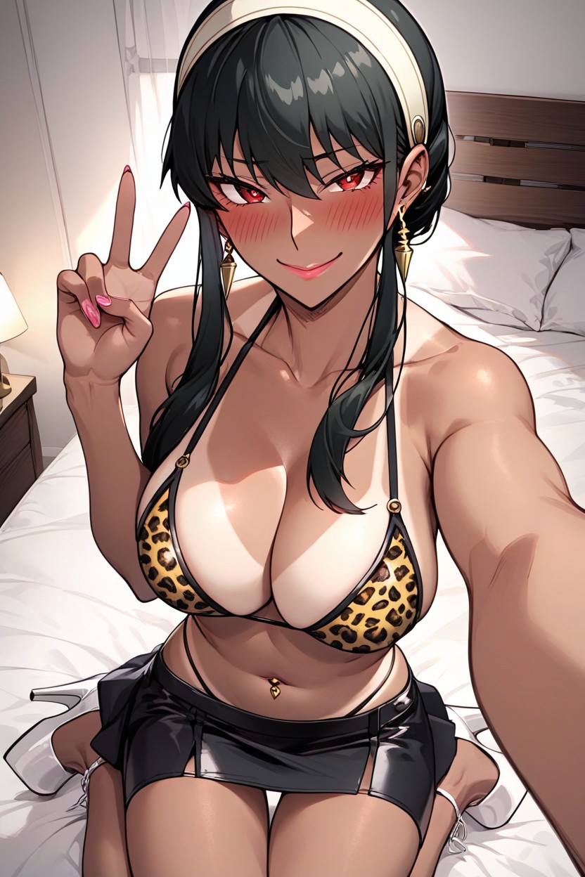18+, Bikini Tan Lines, Dark Skin Hentai AI Porn