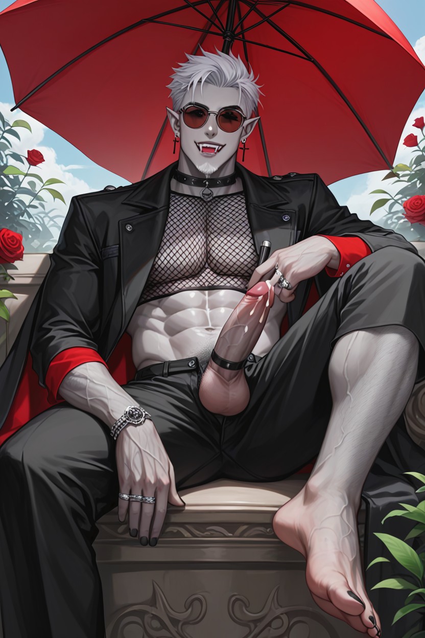 18+, Red Eyes, Pointed Ears AI Gay Porn