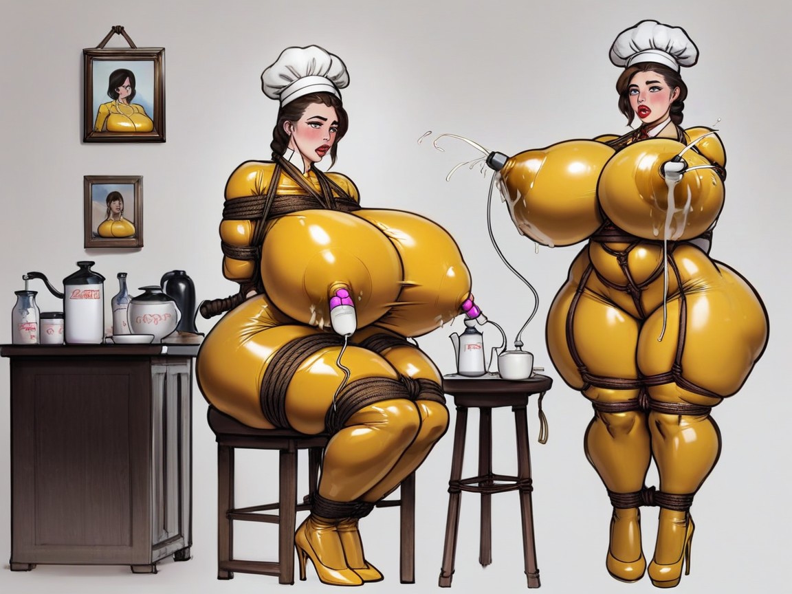 Extremely Large Ass, Full Body View, Multiple Views AI Porn