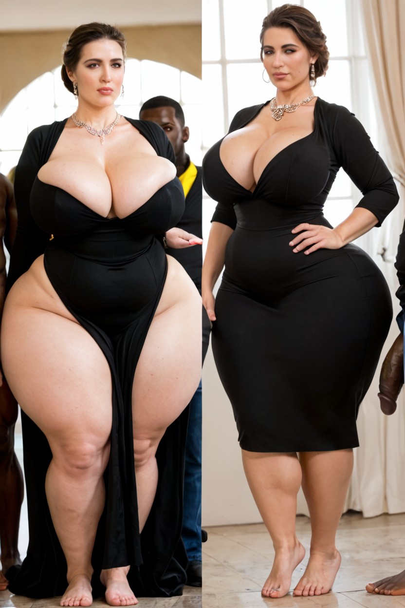 Bbl, Interracial, Bulging Ass MILF AI Porn