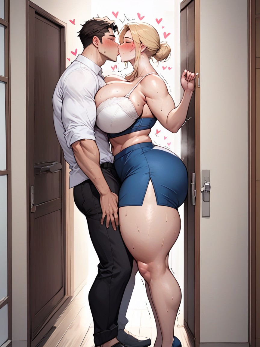 Curvy Figure, 18+, Love Hearts Hentai AI Porn