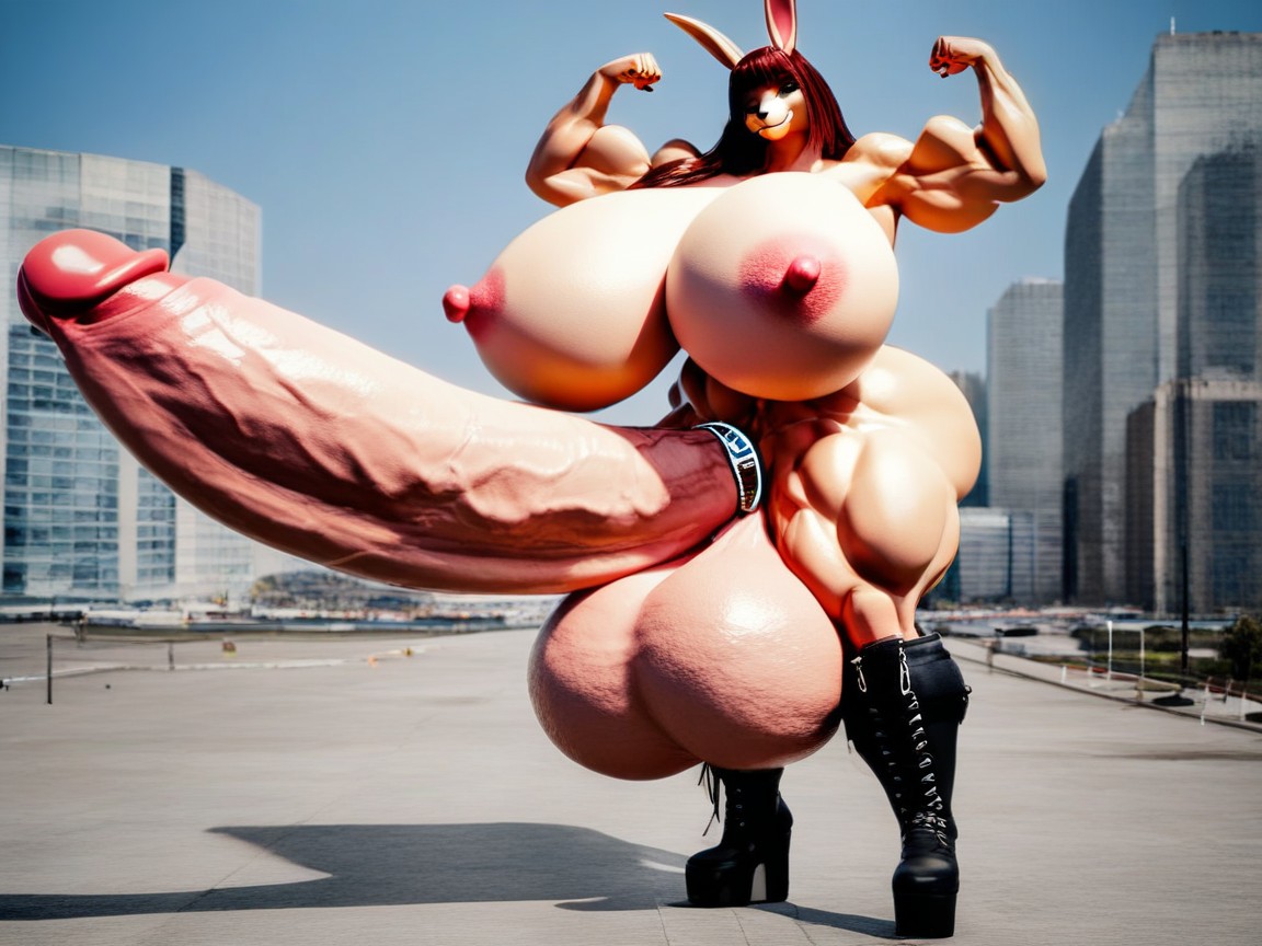 Amazon, Extremely Long Cockcumming, Massive Testicles Furry AI Porn