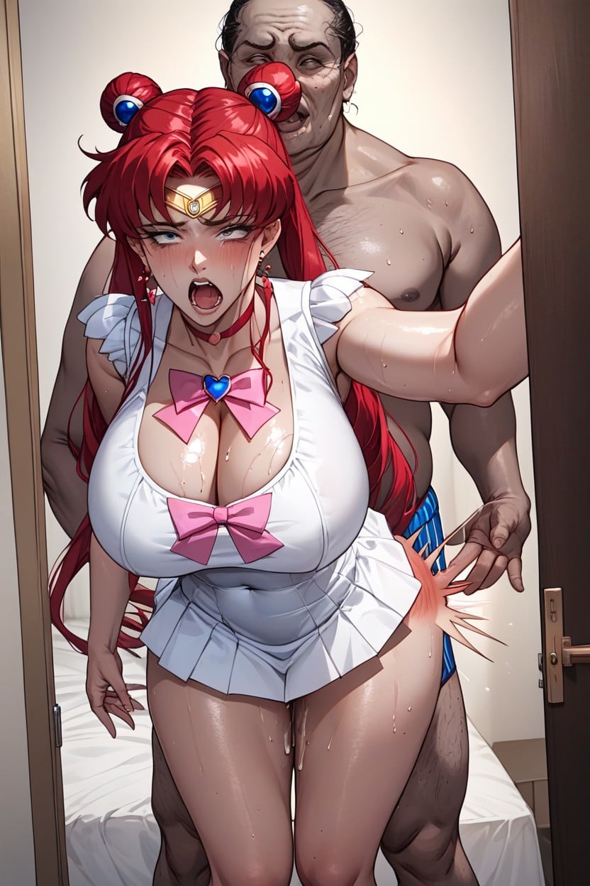Regret, Round, Red Hair Hentai AI Porn