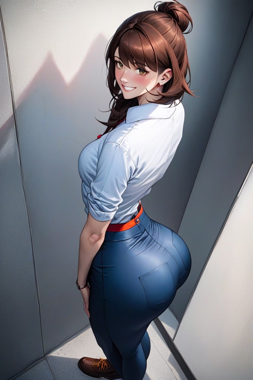 Rear View, Seductive, One Person AI Porn