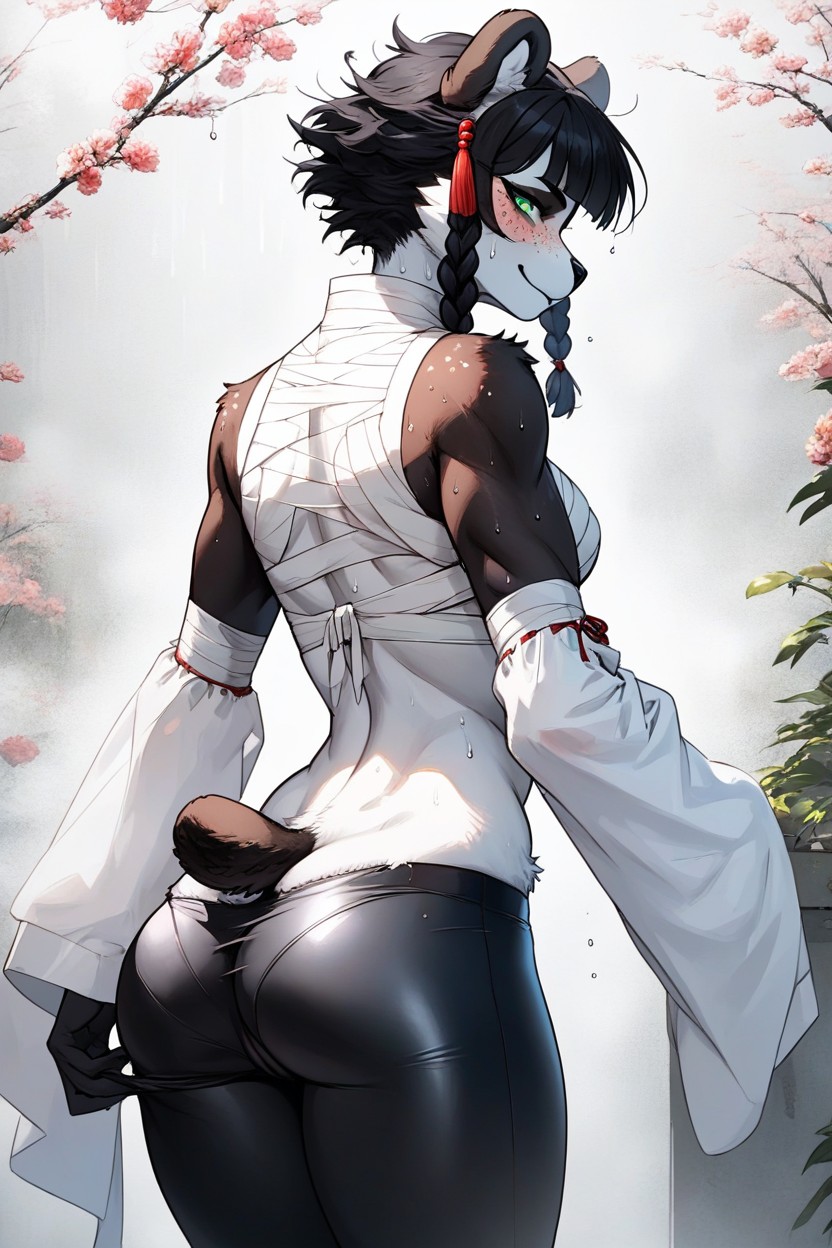 Large Ass, Freckles, Looking At Viewer Furry AI Porn