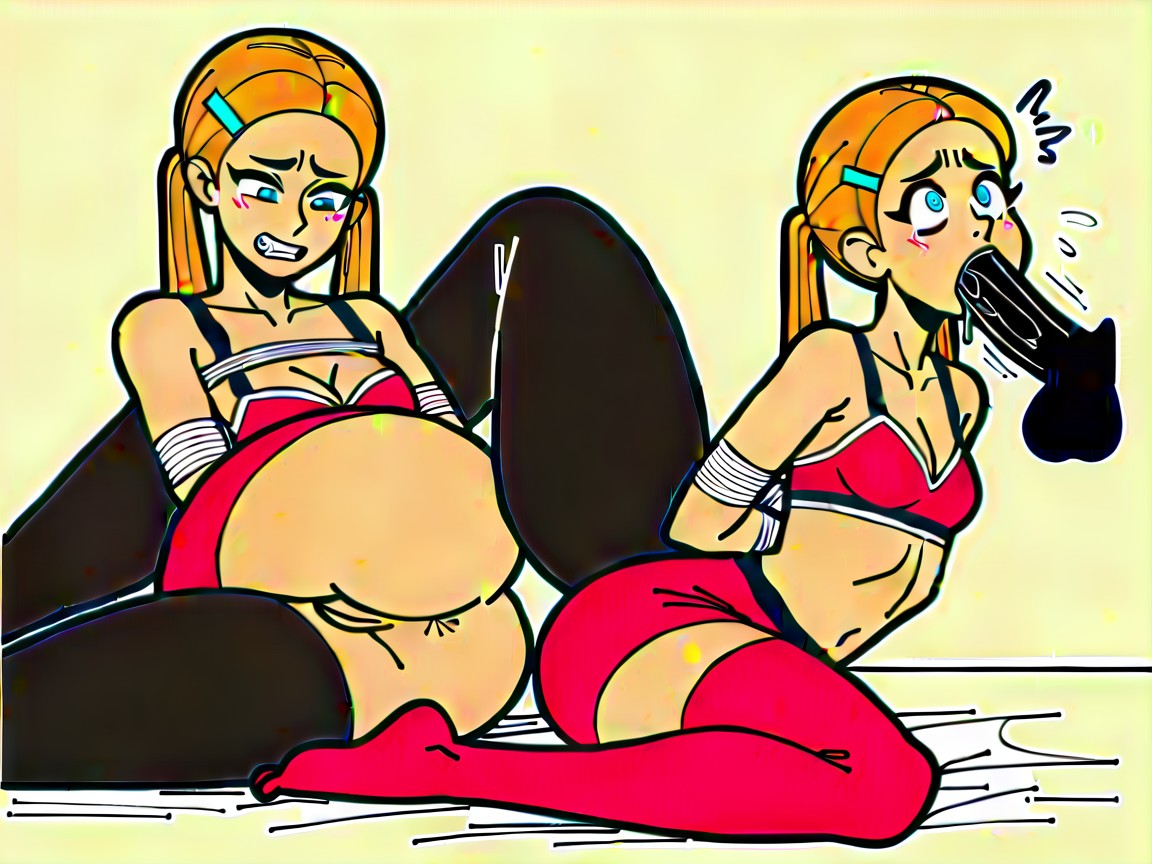 Woman, Naked, Mini Skirt AI Porn