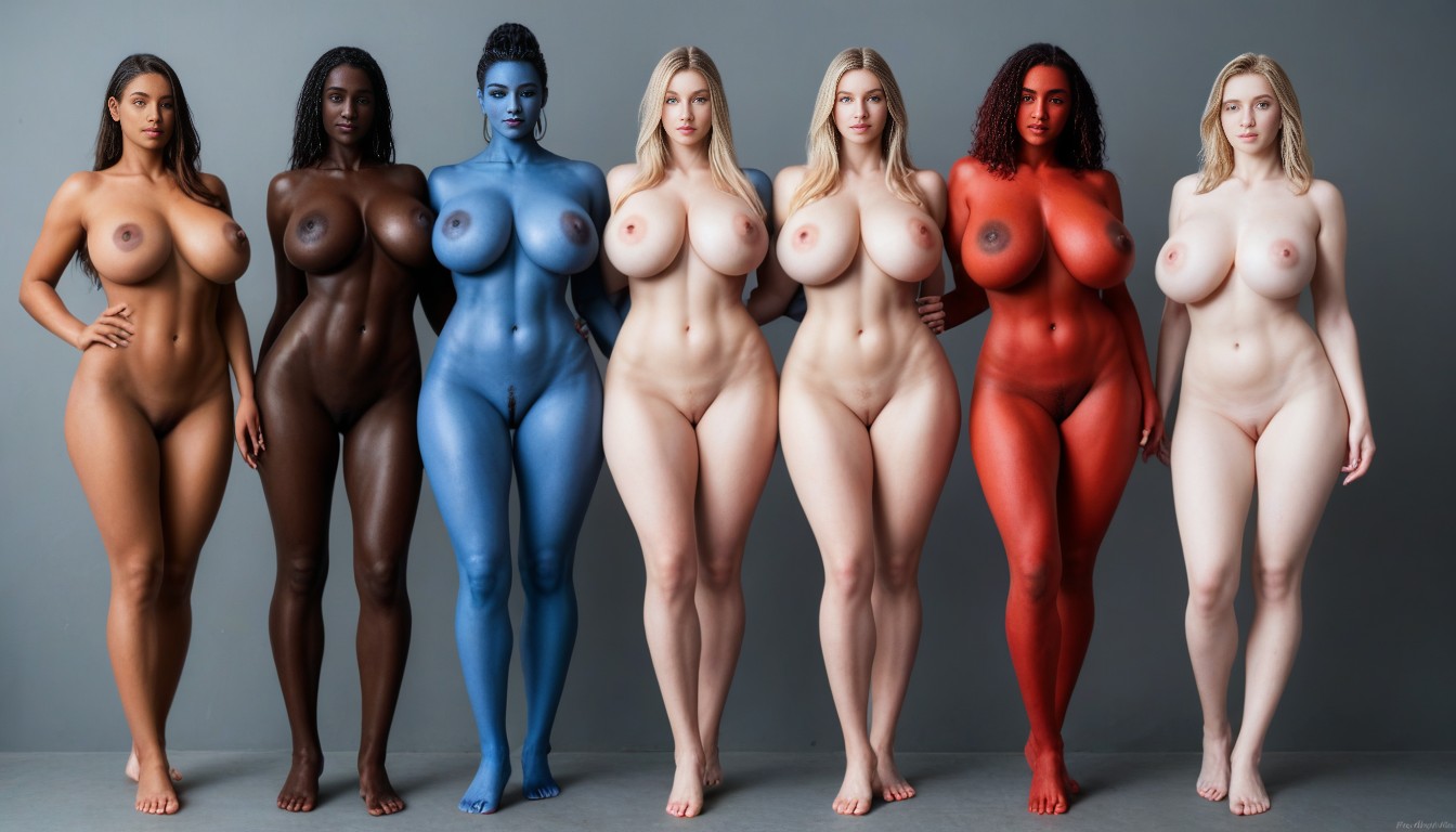 Red Skin, Blue Skin, Black Skin AI Porn