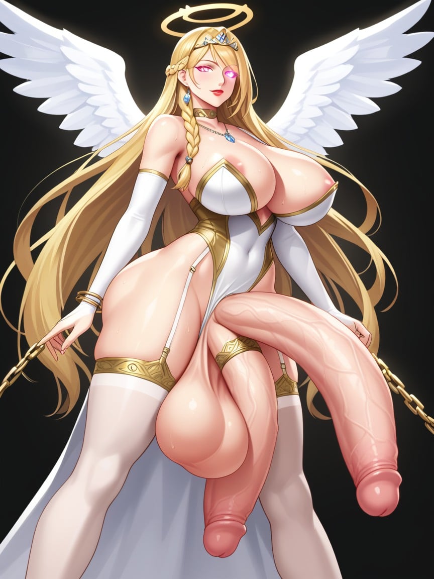 Futanari, 20+, Angel Wings ニューハーフAIポルノ