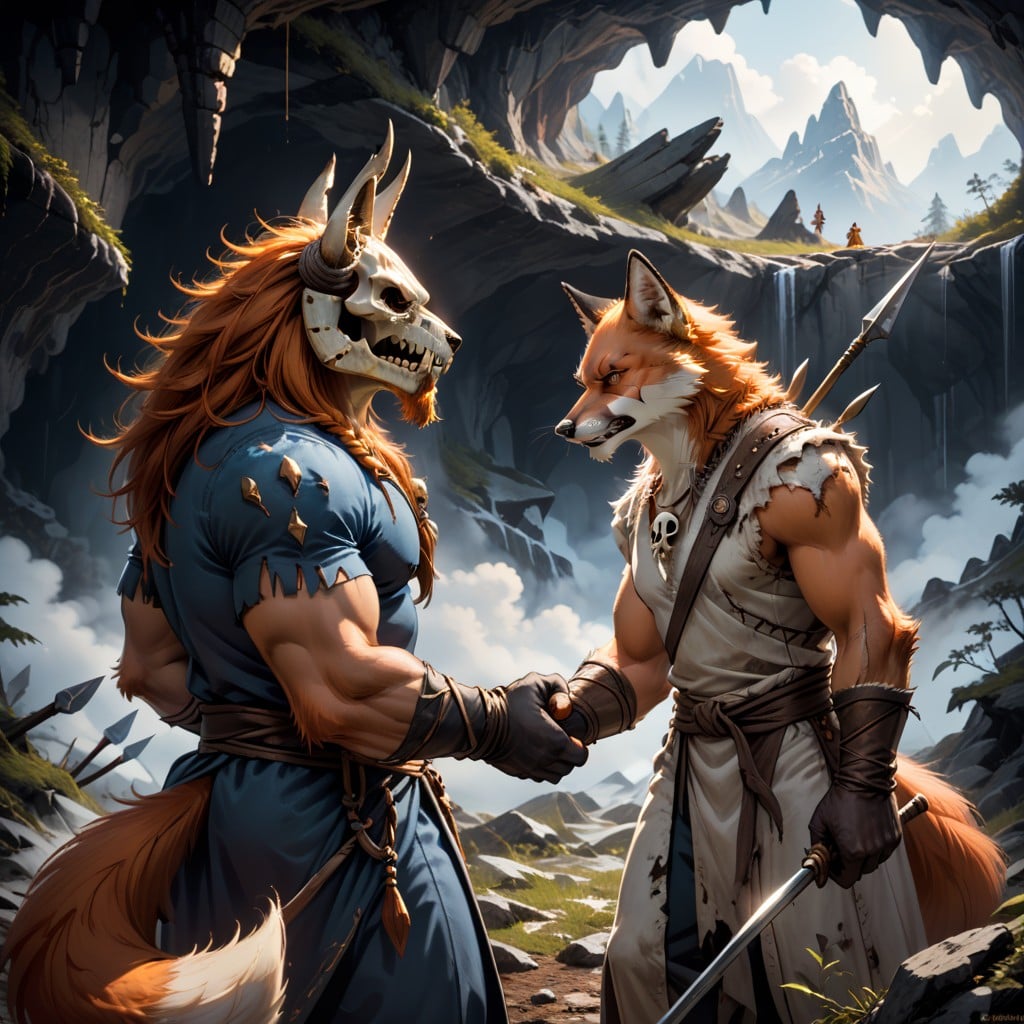 Raggedy, Brawl, Orange Fox Furry And A Brawling Furry AI Porn