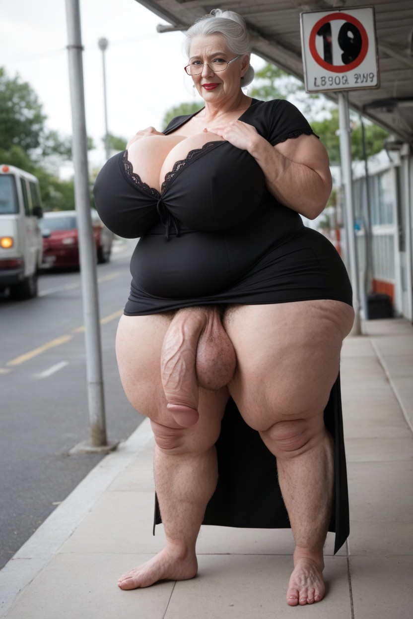 Ssbbw, Big Belly, Giant Tall Futanari AI Porn