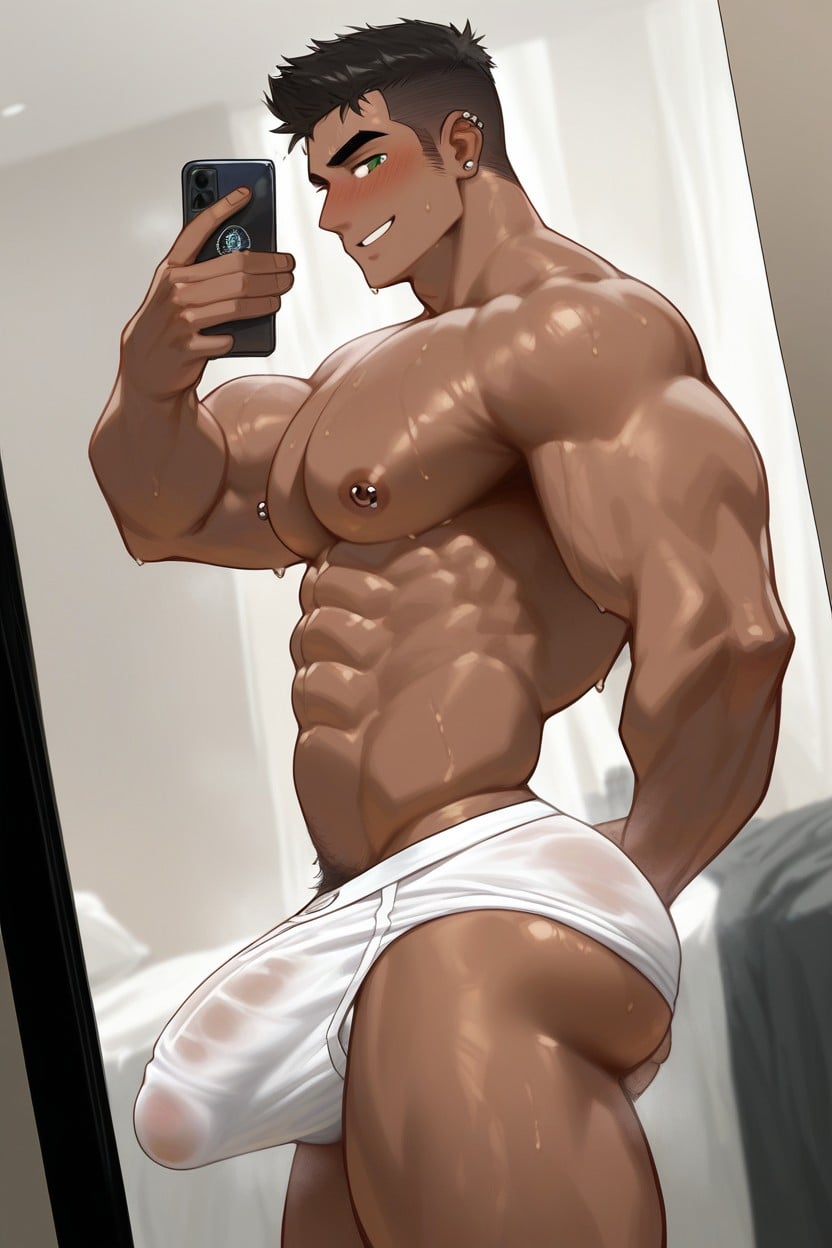 Light Body Hair, 18+, Morning Wood ゲイAIポルノ