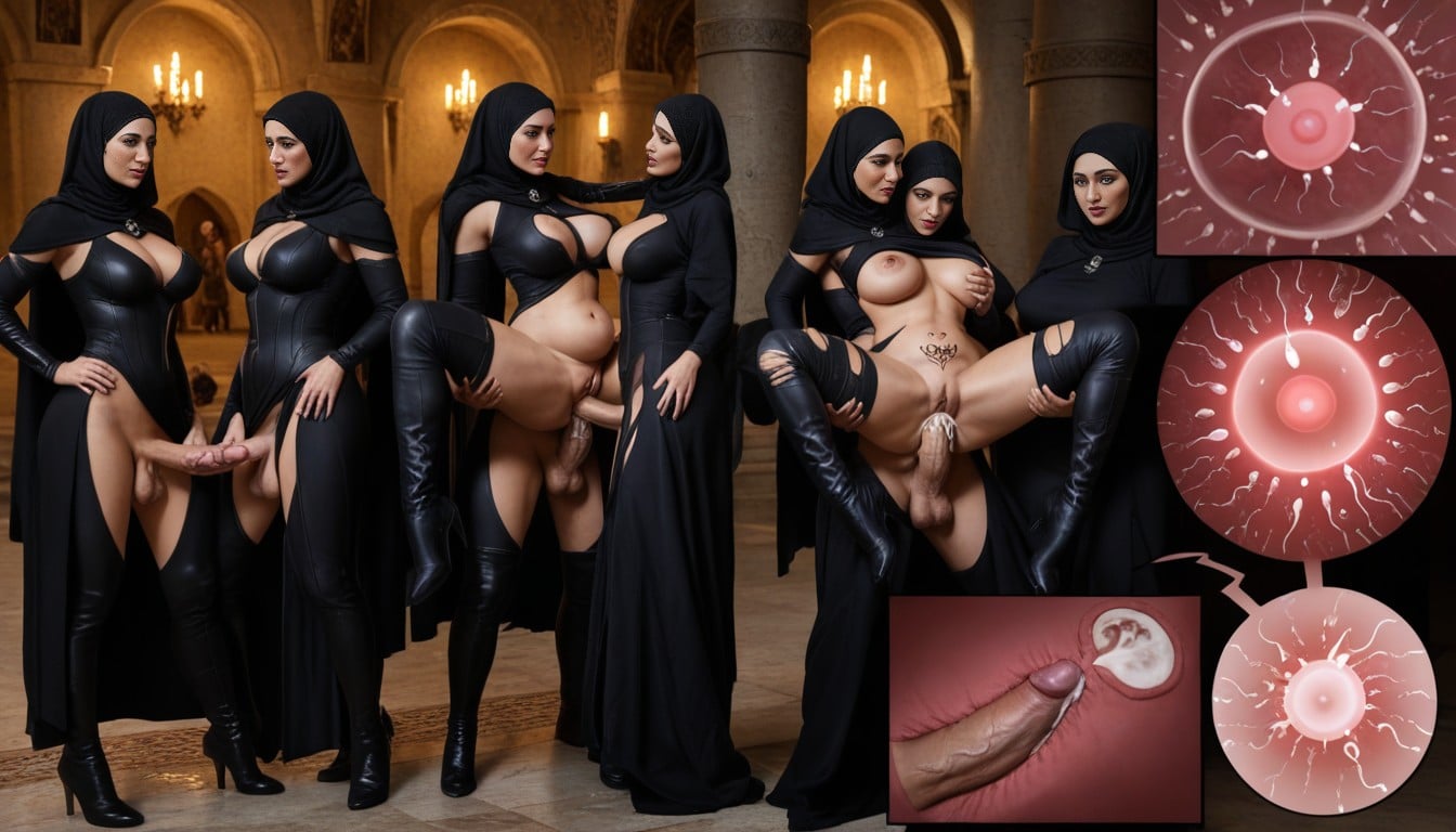 Torn Clothes, Multiple Views, Cum On Body AI Porn
