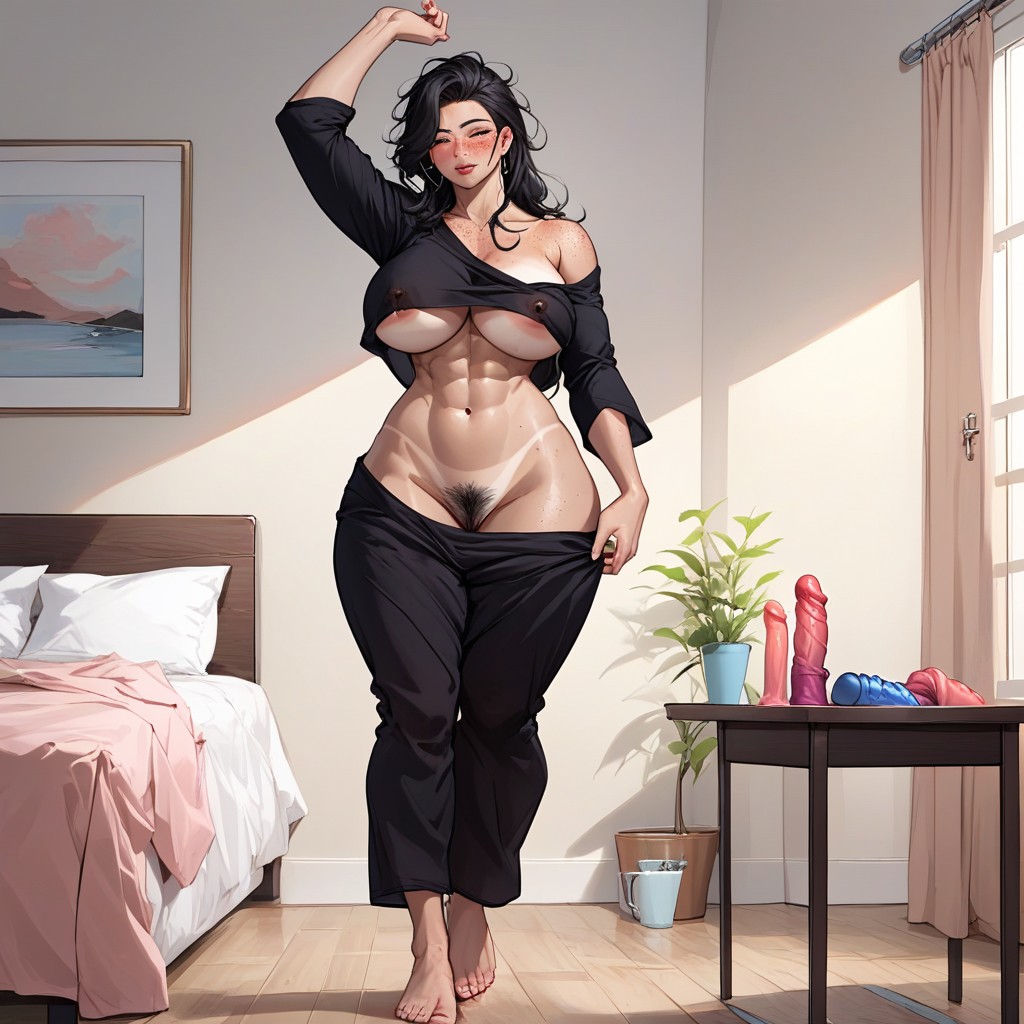 Nipples Pierced, Nipple Slip, Side Boob Hentai AI Porn
