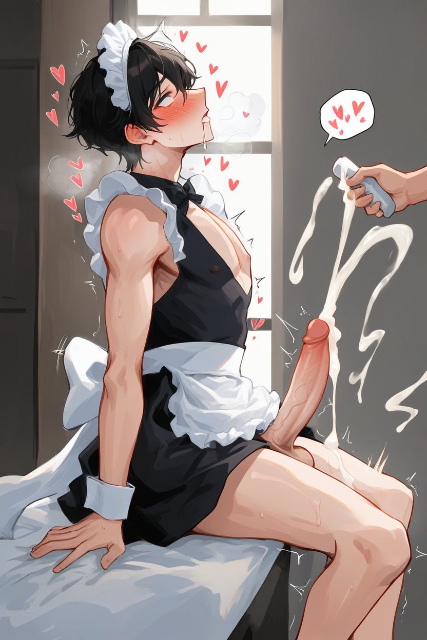 Chest Out, Love Hearts, Veiny Cock ゲイAIポルノ